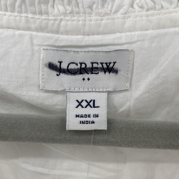 J. Crew Eyelet Button Front Top NWT Size XXL - Picture 6 of 10
